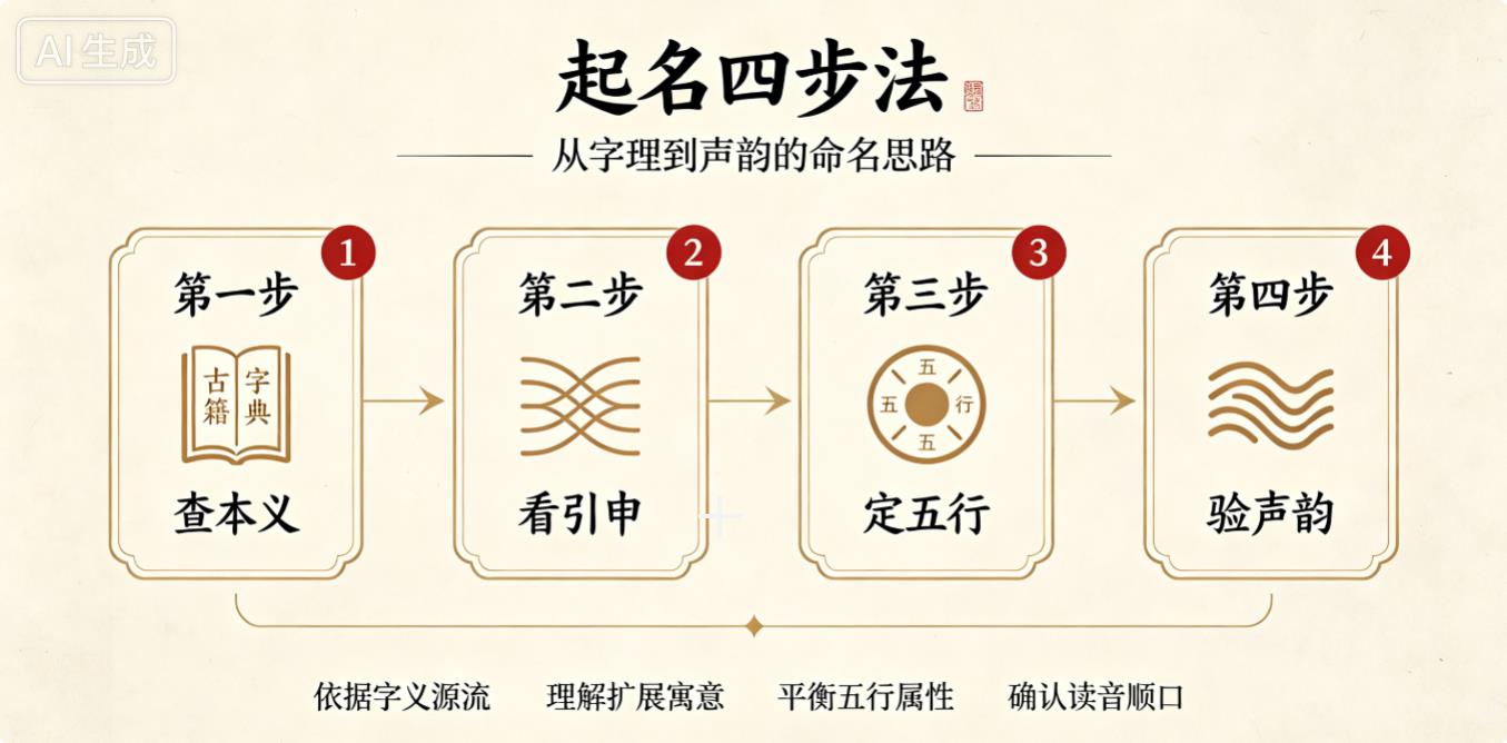 取名四步法+避坑指南，再也不会选错字