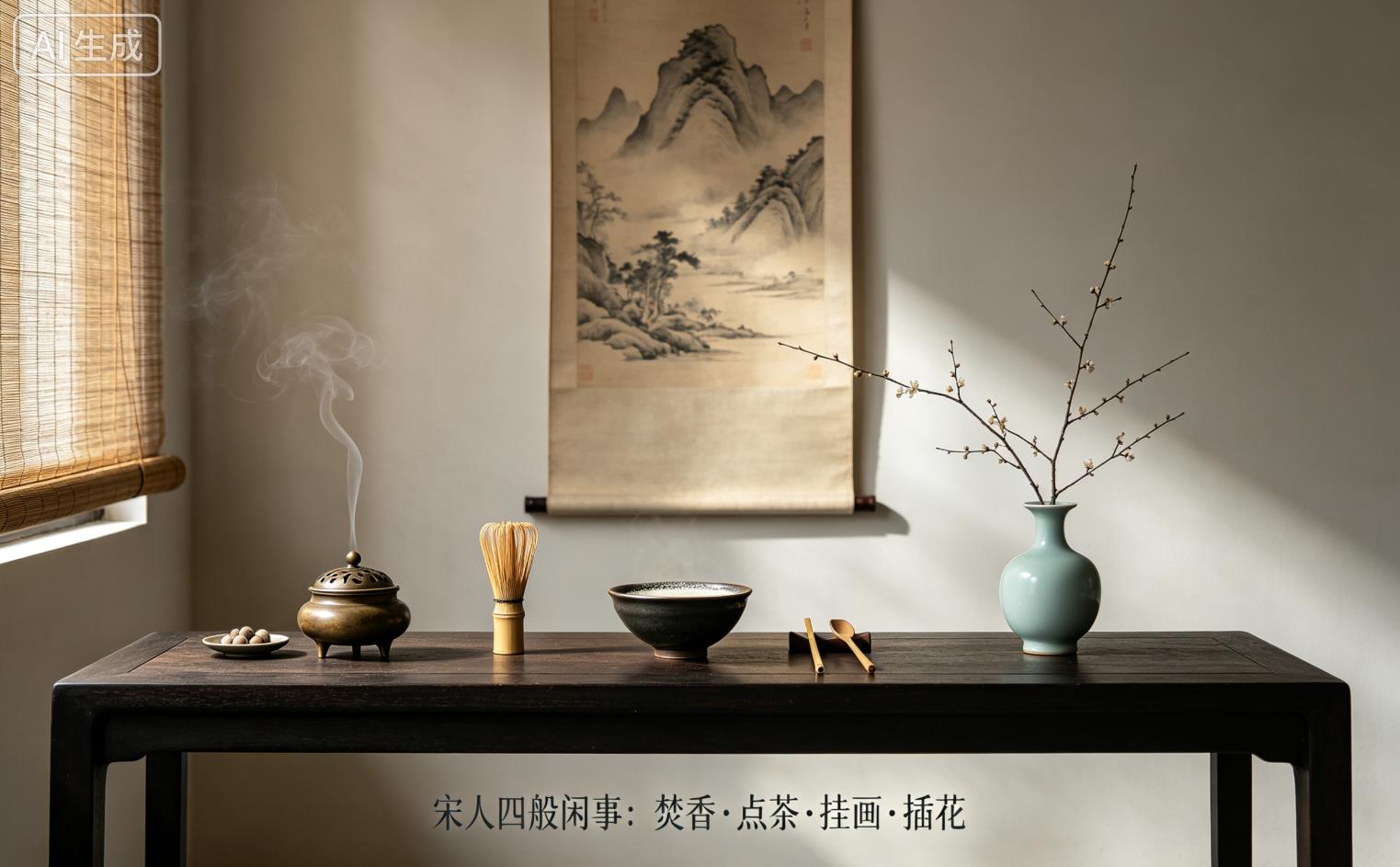 从宋人&ldquo;四般闲事&rdquo;看中式生活美学：焚香、点茶、挂画、插花